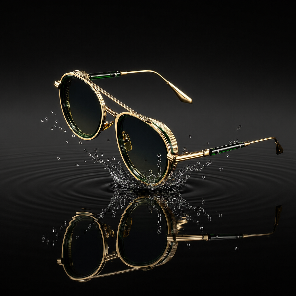 Retro Oval Sunglasses Metal Double Bridge UV400 – Fashion Shades