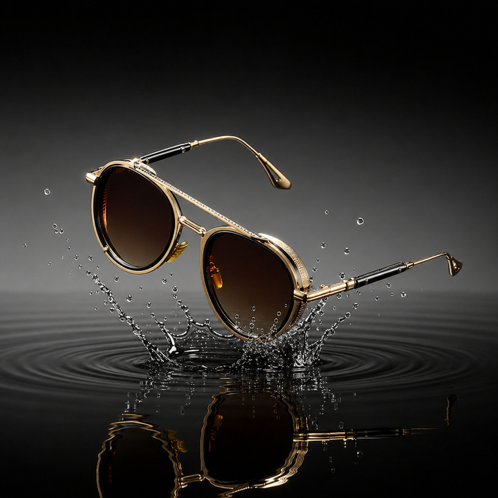 Retro Oval Sunglasses Metal Double Bridge UV400 – Fashion Shades