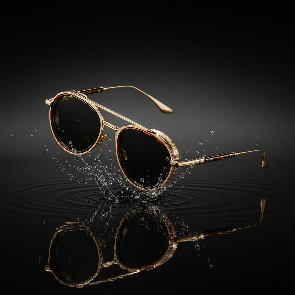 Retro Oval Sunglasses Metal Double Bridge UV400 – Fashion Shades