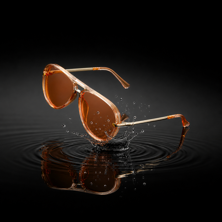 Women's Semi-Metal Frame Sunglasses – Tinted Gradient Lenses