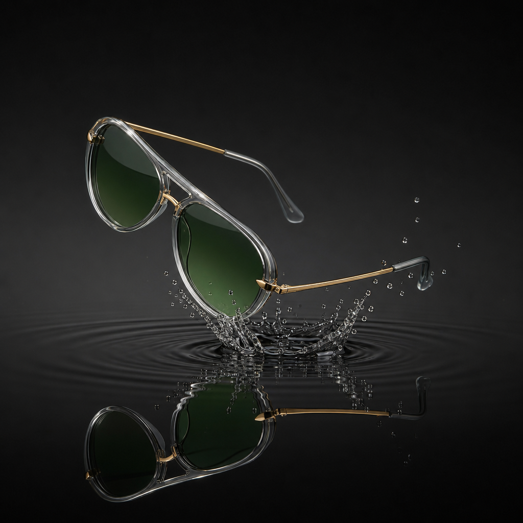 Women's Semi-Metal Frame Sunglasses – Tinted Gradient Lenses