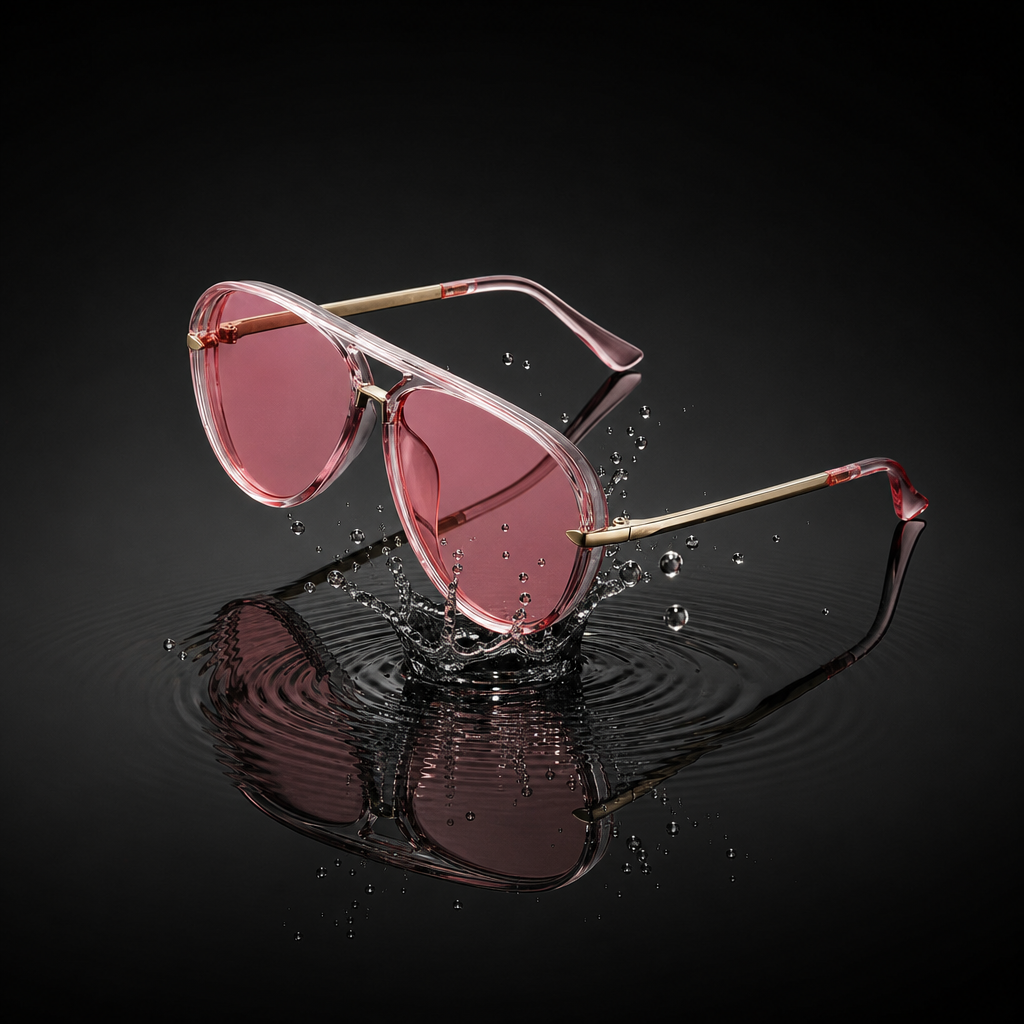 Women's Semi-Metal Frame Sunglasses – Tinted Gradient Lenses