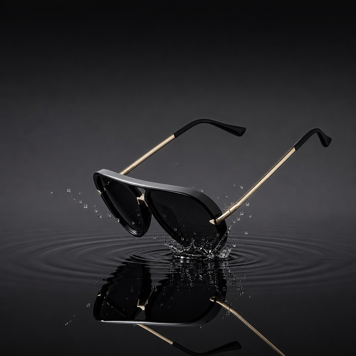 Women's Semi-Metal Frame Sunglasses – Tinted Gradient Lenses