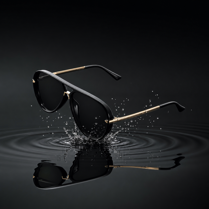 Women's Semi-Metal Frame Sunglasses – Tinted Gradient Lenses