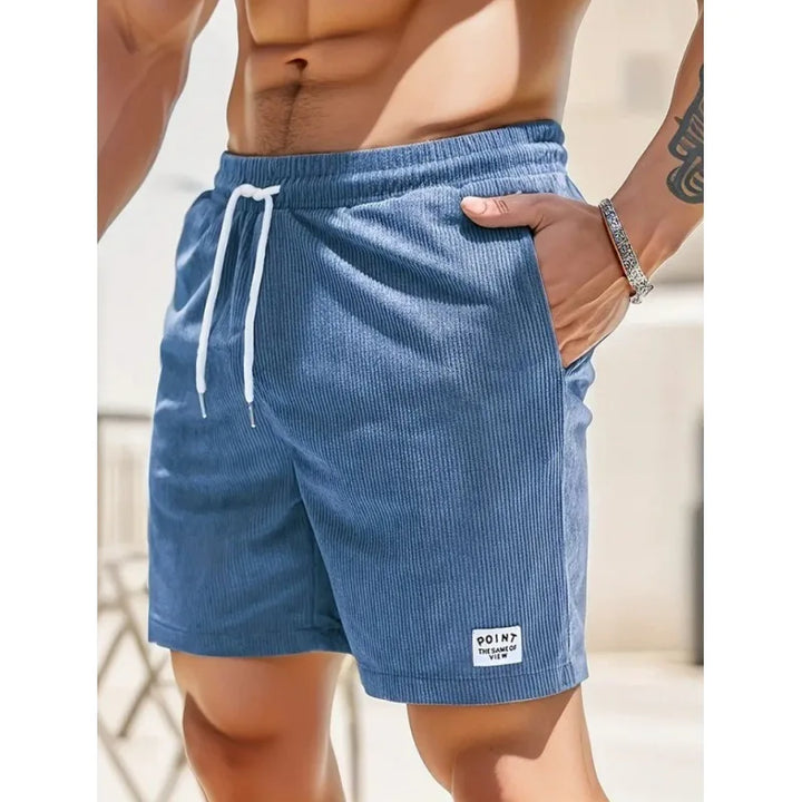 Men's Swim Shorts – Ribbed Relaxed Fit & Drawstring