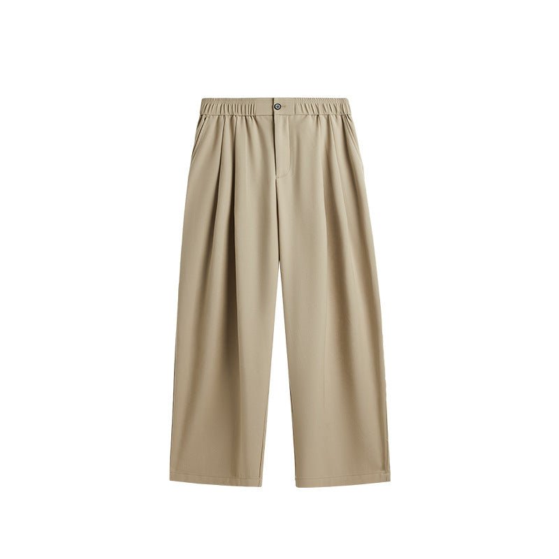 Men's Wide Leg Casual Suit Pants Relaxed Fit Summer Drape Trousers