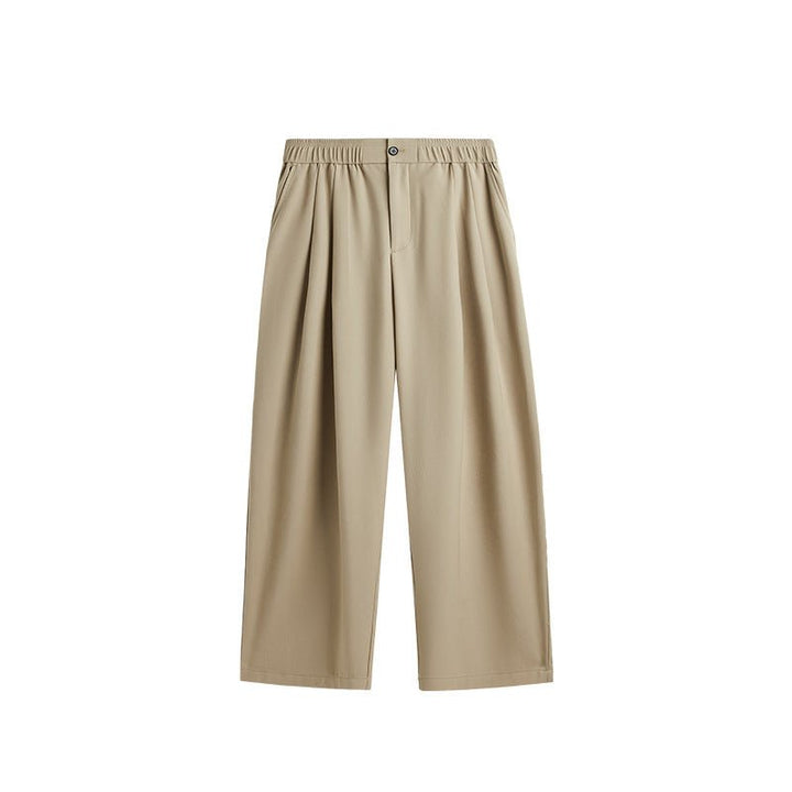 Men's Wide Leg Casual Suit Pants Relaxed Fit Summer Drape Trousers
