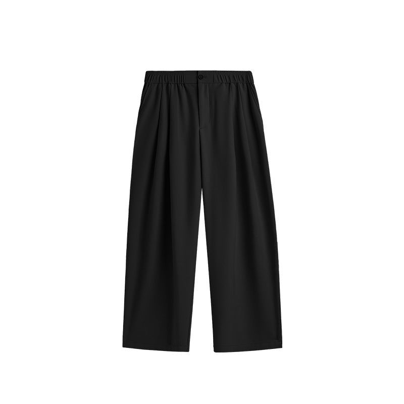 Men's Wide Leg Casual Suit Pants Relaxed Fit Summer Drape Trousers