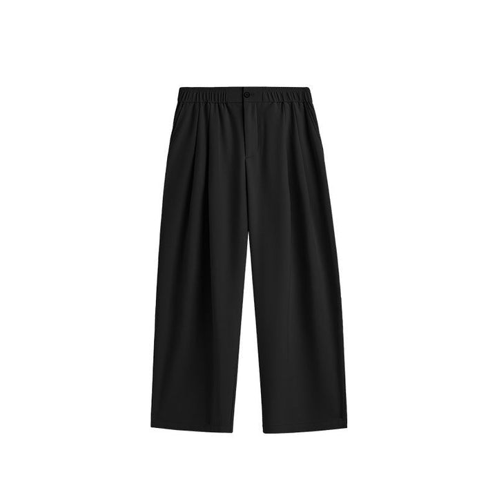 Men's Wide Leg Casual Suit Pants Relaxed Fit Summer Drape Trousers