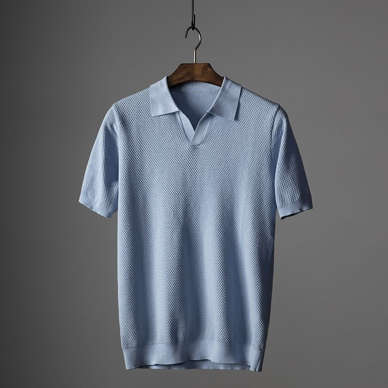 Men's Cotton Polo Shirt Short Sleeve – Classic Collar Tailored Fit