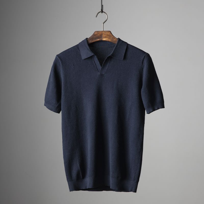 Men's Cotton Polo Shirt Short Sleeve – Classic Collar Tailored Fit