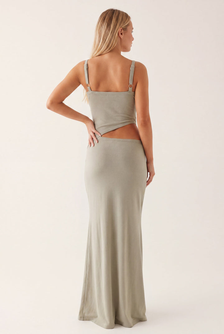 Women's Open Back Maxi Dress Deep V-Neck – Spaghetti Criss-Cross