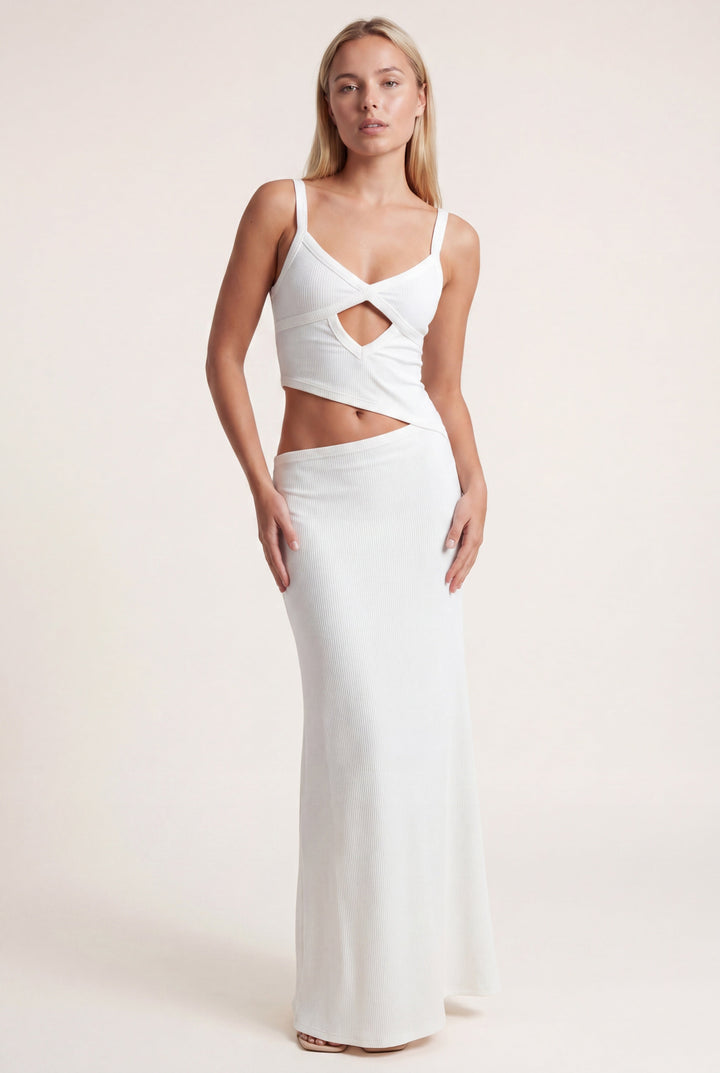 Women's Open Back Maxi Dress Deep V-Neck – Spaghetti Criss-Cross