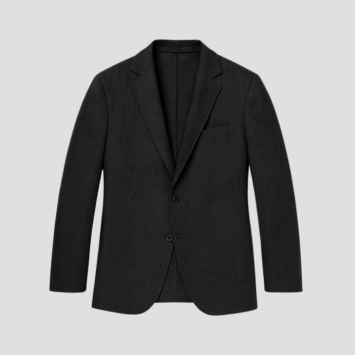 Men's Linen Look Classic Blazer – Smart Casual Lightweight