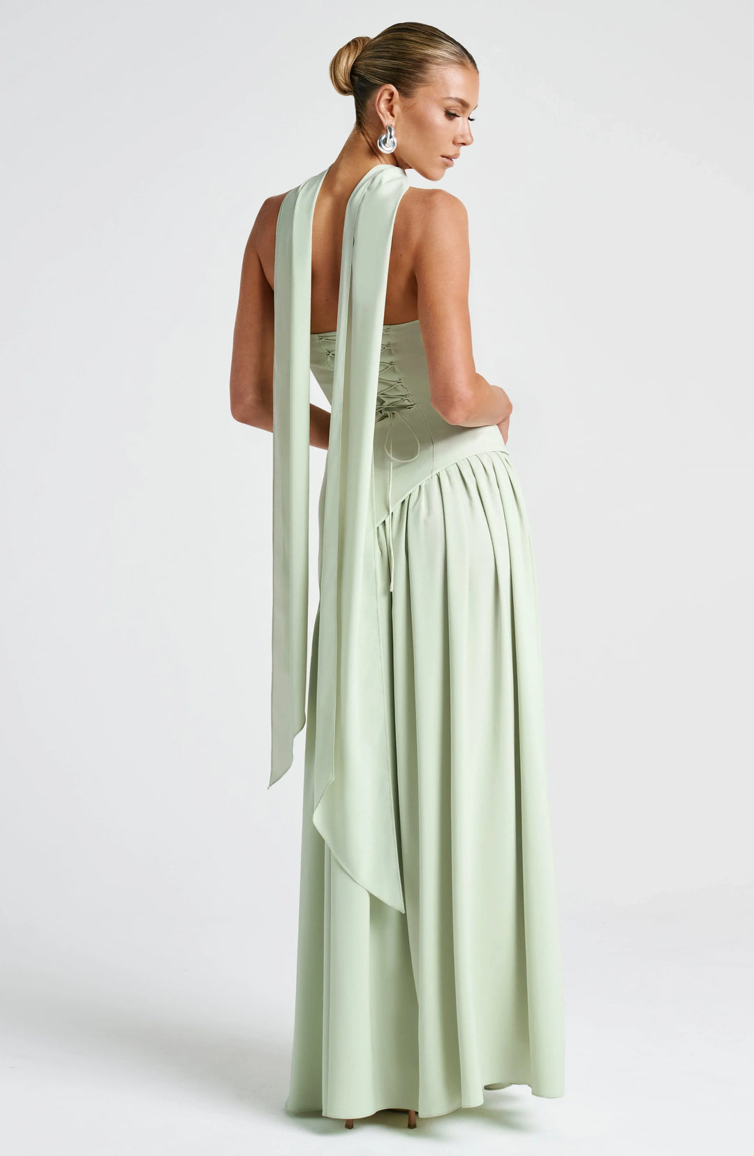 Corset Maxi Dress – Structured Bustier Bodice &amp; High Slit