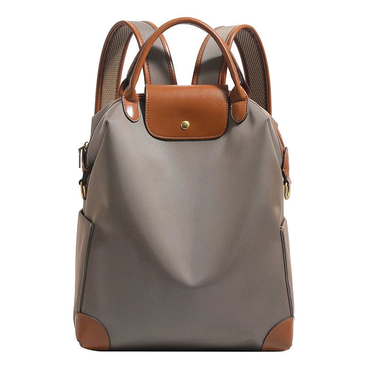 Women's Backpack – Structured Contrast Trim & Top Handle