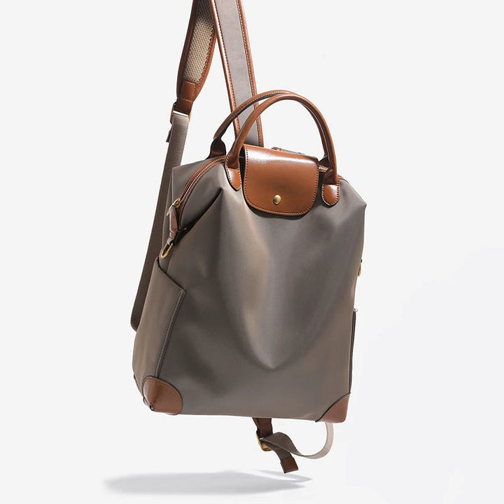 Women's Backpack – Structured Contrast Trim & Top Handle