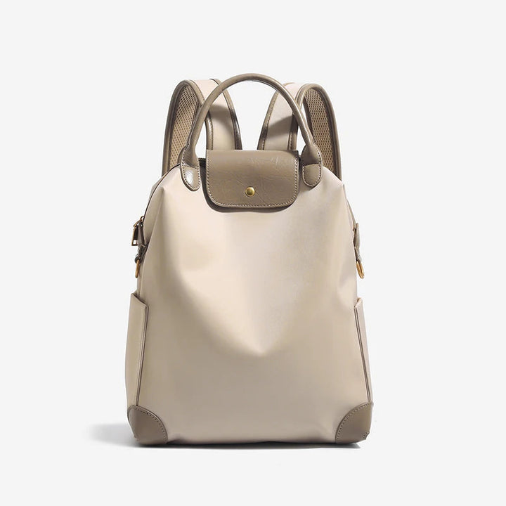 Women's Backpack – Structured Contrast Trim & Top Handle