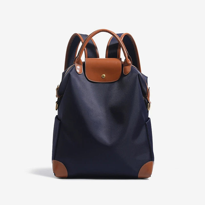 Women's Backpack – Structured Contrast Trim & Top Handle