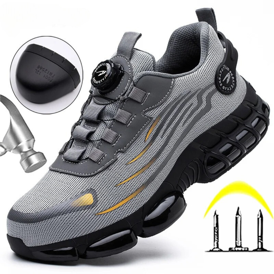 Men's Rotary Dial Lacing Sneaker – Mesh Upper & Chunky Sole