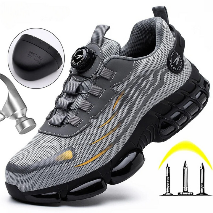 Men's Rotary Dial Lacing Sneaker – Mesh Upper & Chunky Sole
