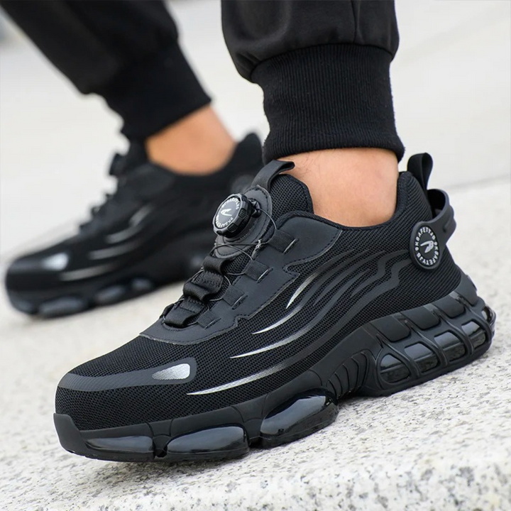 Men's Rotary Dial Lacing Sneaker – Mesh Upper & Chunky Sole