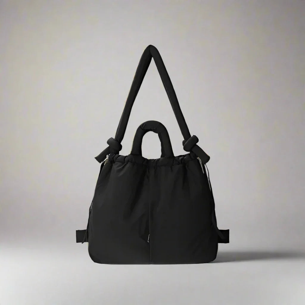 Women's Quilted Puffer Tote Bag – Lightweight Padded Handles Everyday