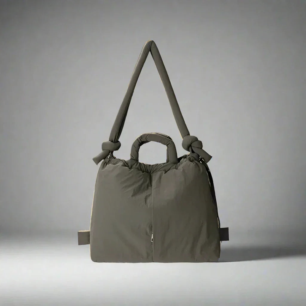 Women's Quilted Puffer Tote Bag – Lightweight Padded Handles Everyday