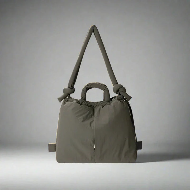 Women's Quilted Puffer Tote Bag – Lightweight Padded Handles Everyday