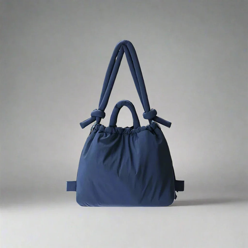 Cotton Tote Bag Large Shoulder Bag – Clip Closure Jacket Style