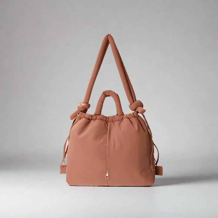 Cotton Tote Bag Large Shoulder Bag – Clip Closure Jacket Style